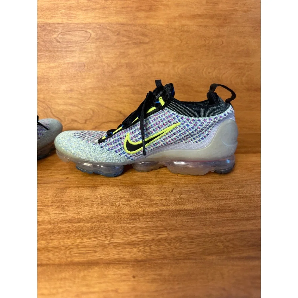 Nike Air Vapormax 2021 FK Kids Multicolor Flyknit Sneakers size 5Y womans 6.5